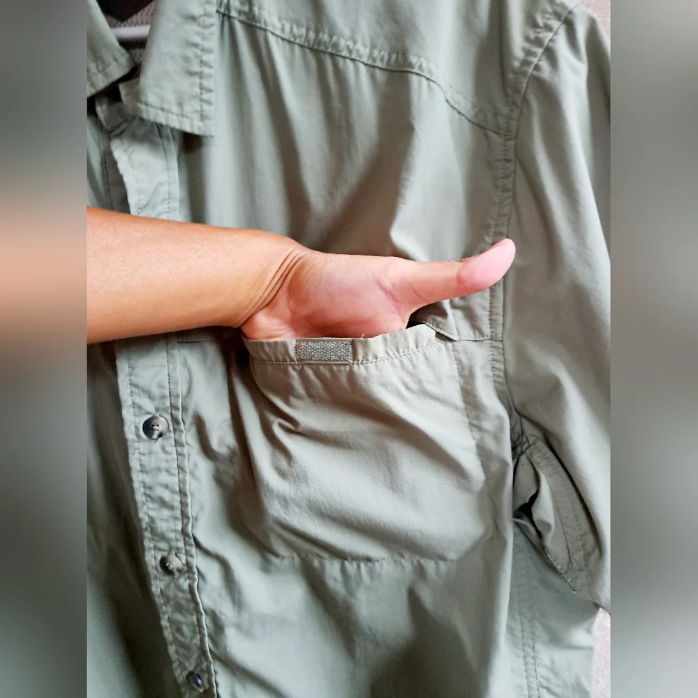 Men's REI Green Button Down Shirt - Picture 5 of 15